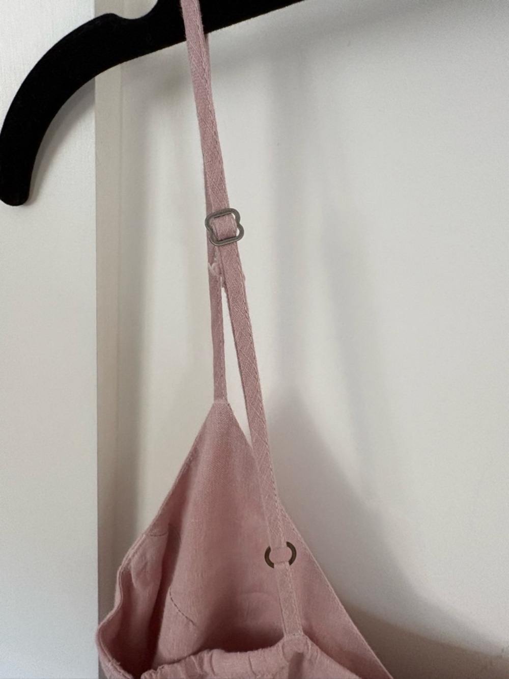 Blush Pink Linen Spaghetti Strap Sundress XS relaxed by Velvet - Picture 6 of 10